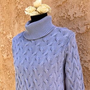 Lavender Cable Knit Sweater